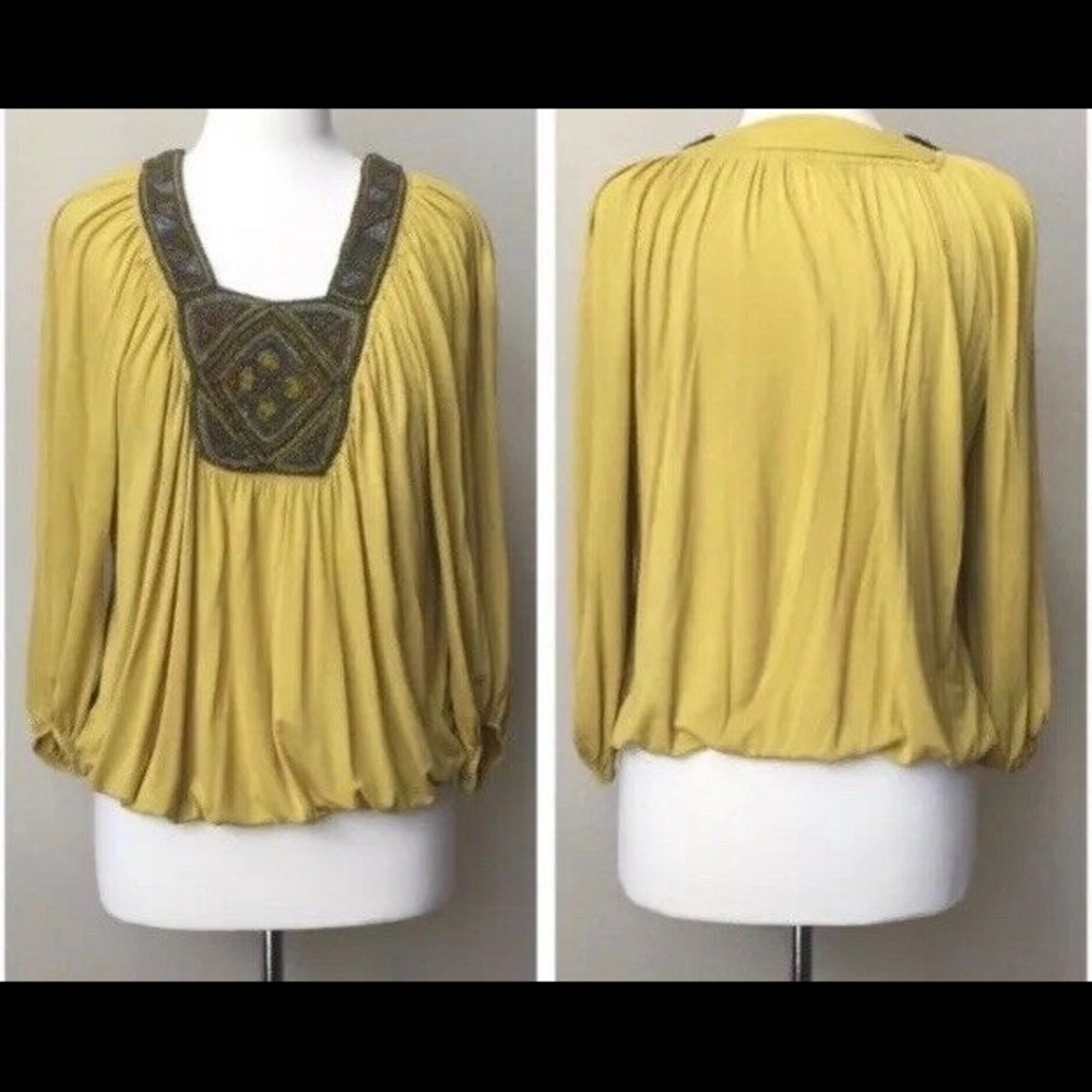 Chelsea & Violet beaded neckline blouse